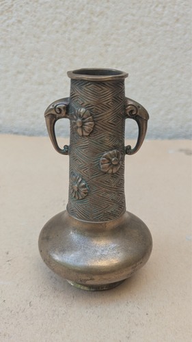 Petit vase bronze meiji - petit, bronze,