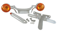 KIT DE DÉMÉNAGEMENT DE BARRE DE CLIGNOTANTS À BALLES ET DE PERMIS HARLEY FLHT FLHTC ELECTRA GLIDE 