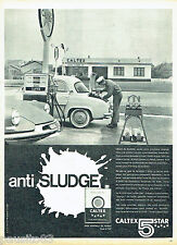 PUBLICITE ADVERTISING 026  1961  Caltex  5 star huile moteur Ds & Dauphine