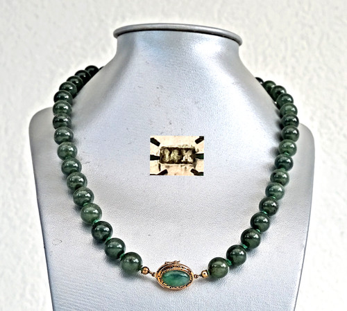 Collier perle jade - de,