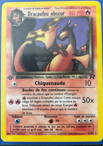 Carte pokémon dracaufeu - pokémon,