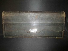ancienne grande sacoche de receveur poste banque porte document XIX ème