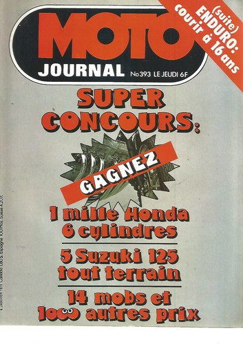 Moto journal 393 - journal, n°393