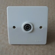 LEGRAND NEPTUNE (ancien) - Prise TV 9.52mm Mâle - BLANC - fixation à griffes