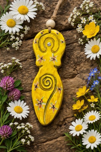 Pendentif déesse spirale - pendentif,
