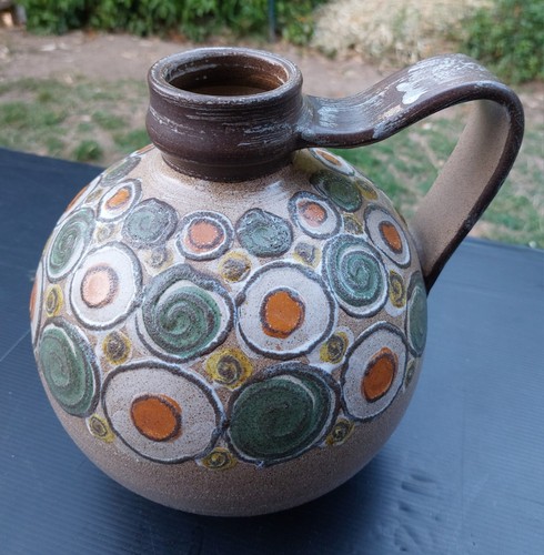 Vase boule céramique - vase, signé