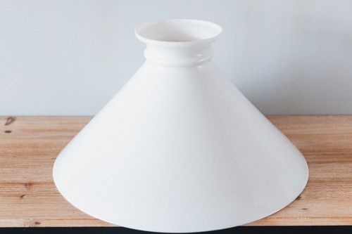 Bel abat jour opaline blanc - bel,