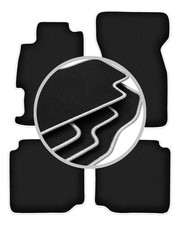 Tapis de sol en Velours noir