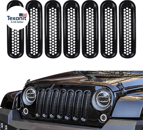 7pcs front grill - mesh, inserts