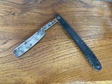 Ancien Rasoir Coupe Choux Outil Du Coiffeur Lame Métal + Manche Bakélite #B358