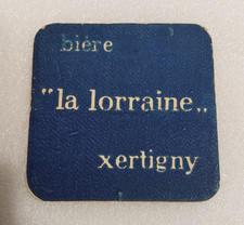 Très rare sous bock bière la Lorraine XERTIGNY  bistrot