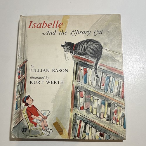 Isabelle and the library - library, cat