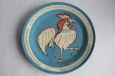 Plat céramique émaux de Thoune Coq 1906 Suisse (67593)