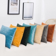 40*40 Grande Housse De Coussin En Velours Uni Taie D'oreiller Décoration De /