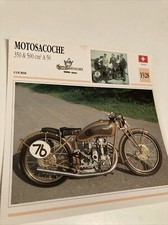 motosacoche 350 500 A50 1928 carte moto de collection Atlas Suisse
