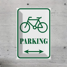 Plaque Murale Métal "PARKING" Art Déco Vintage idée cadeau magasin garage vélo