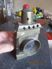 Ancienne Petite Lampe Laiton Lanterne à Bougie