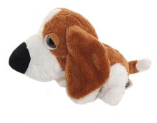 Peluche Doudou chien marron