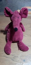 Peluche doudou Souris fushia