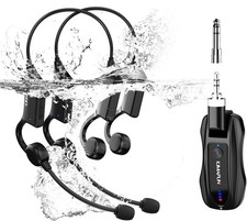 Double Micro Casque sans Fil Sport IP67 Étanche - 2,4GHz Léger- Jack- Kimafun
