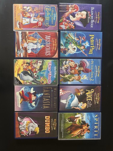 Disney lot cassettes vhs - disney,
