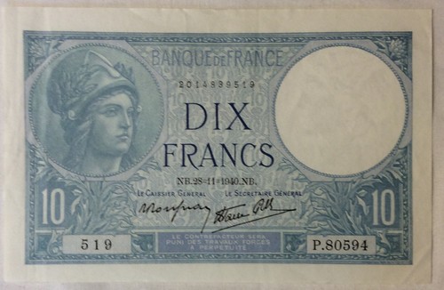France billet francs - billet, 10