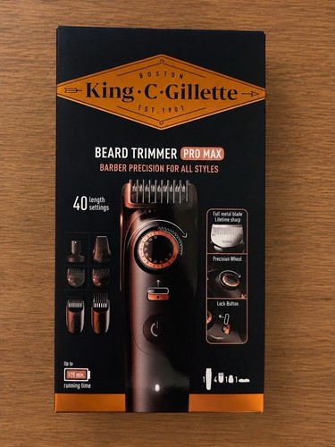 King gillette beard trimmer - gillette,