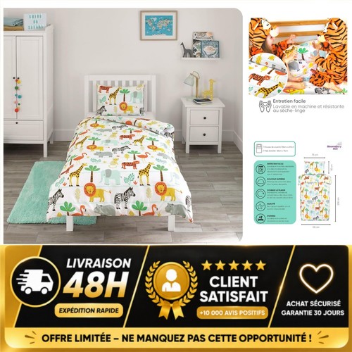 Parure lit enfant 140x200 - parure,
