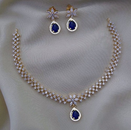 Collier plaqué cz pour - en,