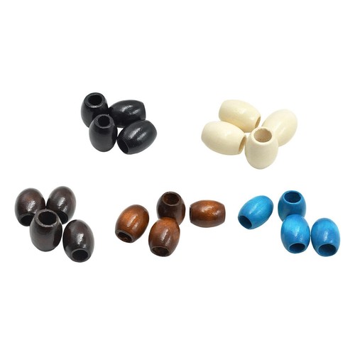 100 perles ovales bois pour - bois,