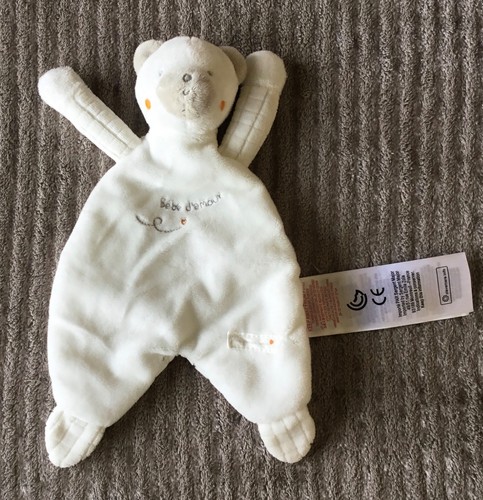 Doudou ours blanc bébé - doudou,