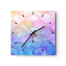 Horloge murale en verre