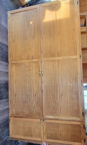 Real wood armoire wardrobe