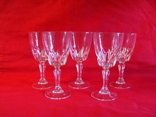 5 verres à porto luminarc,modéle "flamenco"