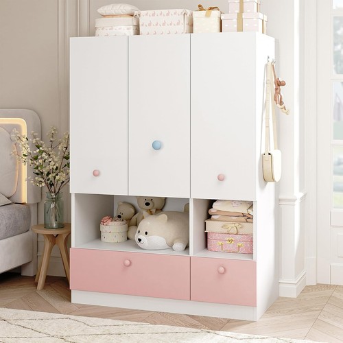 Door wooden armoire wardrobe - armoire,