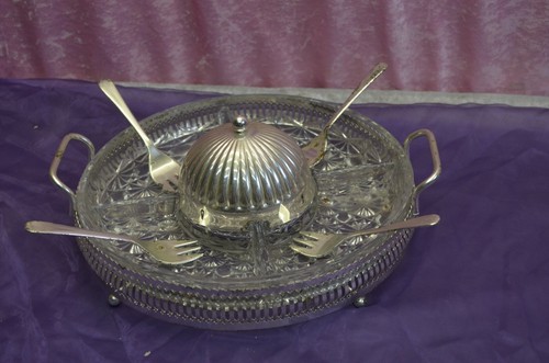 Ancien plat plateau apéritif - ancien,