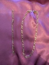 CHAINE ET BRACELET PLAQUÉ OR 