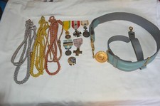 SOUVENIR 21° TIRAILLEUR ALGERIEN-CEINTURON-FOURAGERE-MEDAILLE-INSIGNE-RIF MAROC