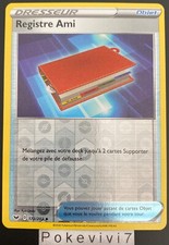 Carte Pokemon REGISTRE AMI 172/202 REVERSE Epée et Bouclier 1 EB01 FR NEUF