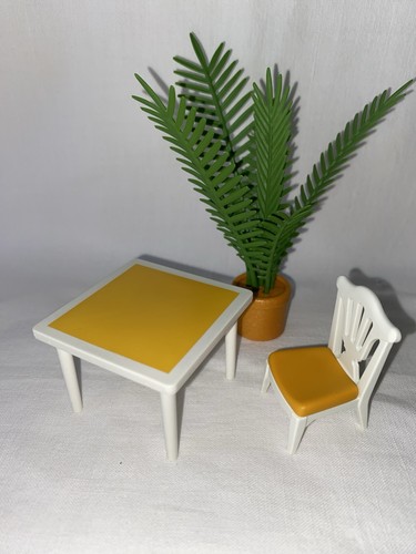 Playmobil table chaise - table, palmier