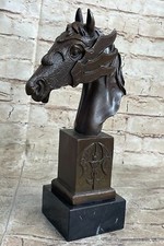 Superbe Bronze Buste Cheval