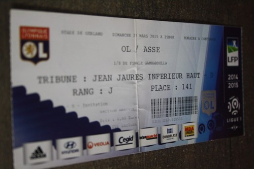 Ticket lyon v st etienne - ticket,
