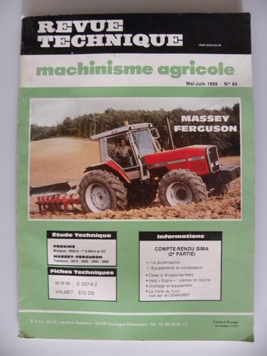 Revue technique rta - revue, machinisme