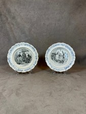 Lot de 2 Assiettes parlantes