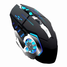 Wireless Gaming Mouse Bluetooth Silent USB Mechanical E-Sports RGB for PC Gamer