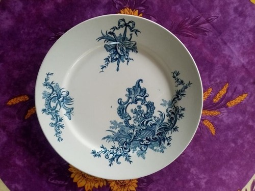 Assiette plate terre fer - terre,