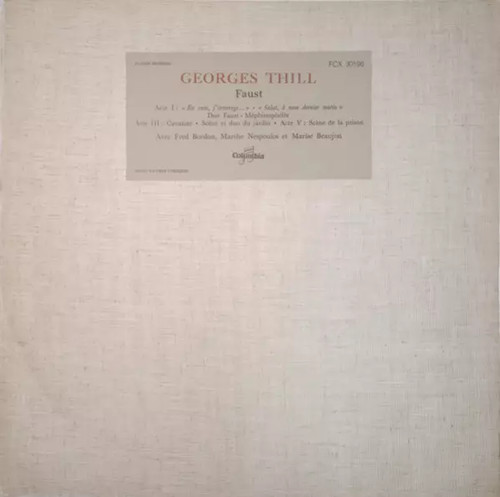 Faust georges thill et - thill,