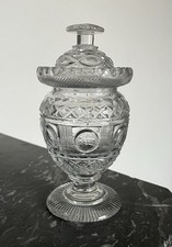 Ancien Sucrier Pot En Cristal De Baccarat Le Creusot Vonêche Charles X