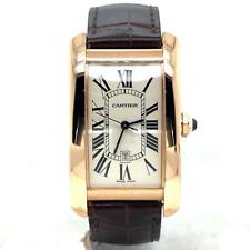 Cartier Tank Americaine Grand Modèle Automatique 18k or Rose Homme Montre