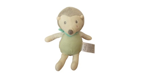 Peluche hérisson gris - vert,
